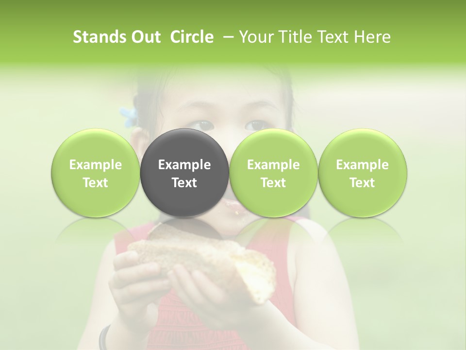 Leisure Daughter Lunch PowerPoint Template