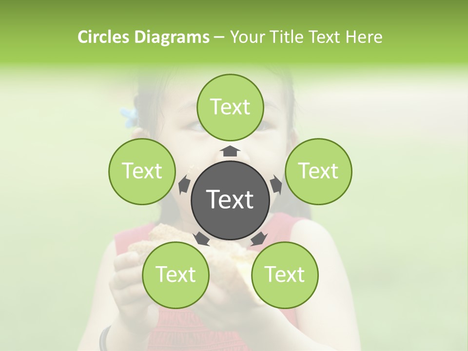 Leisure Daughter Lunch PowerPoint Template