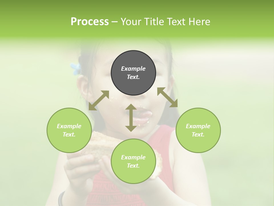 Leisure Daughter Lunch PowerPoint Template