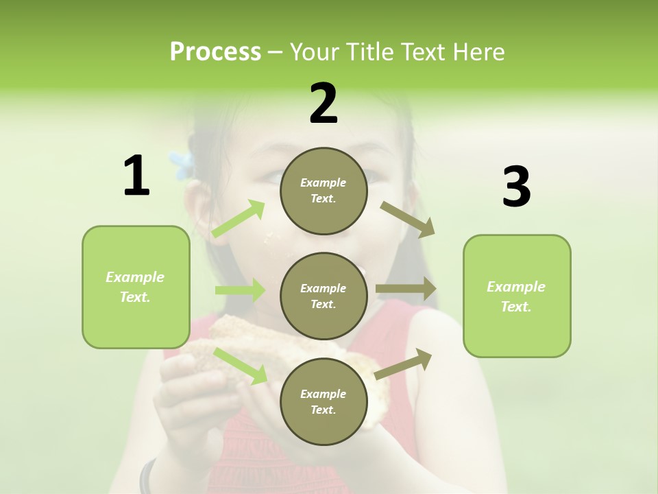 Leisure Daughter Lunch PowerPoint Template