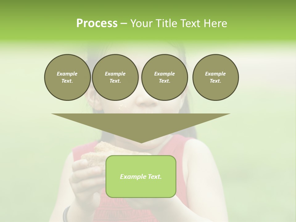 Leisure Daughter Lunch PowerPoint Template