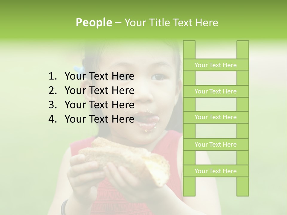 Leisure Daughter Lunch PowerPoint Template