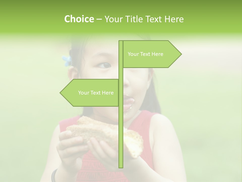 Leisure Daughter Lunch PowerPoint Template