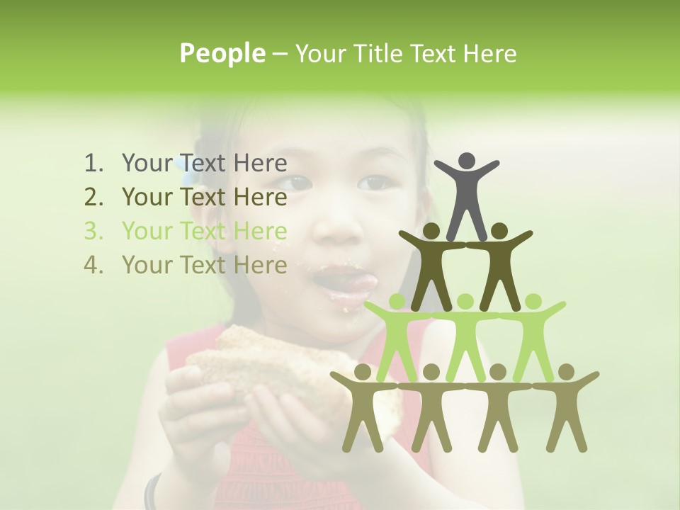 Leisure Daughter Lunch PowerPoint Template