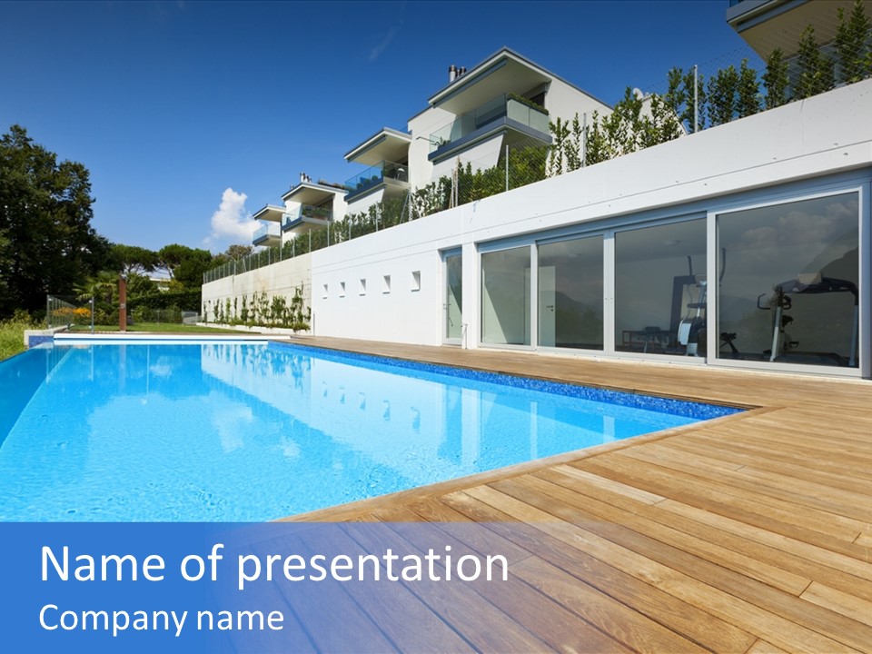 Window Perspective Villa PowerPoint Template