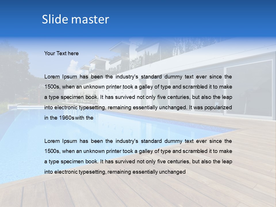 Window Perspective Villa PowerPoint Template
