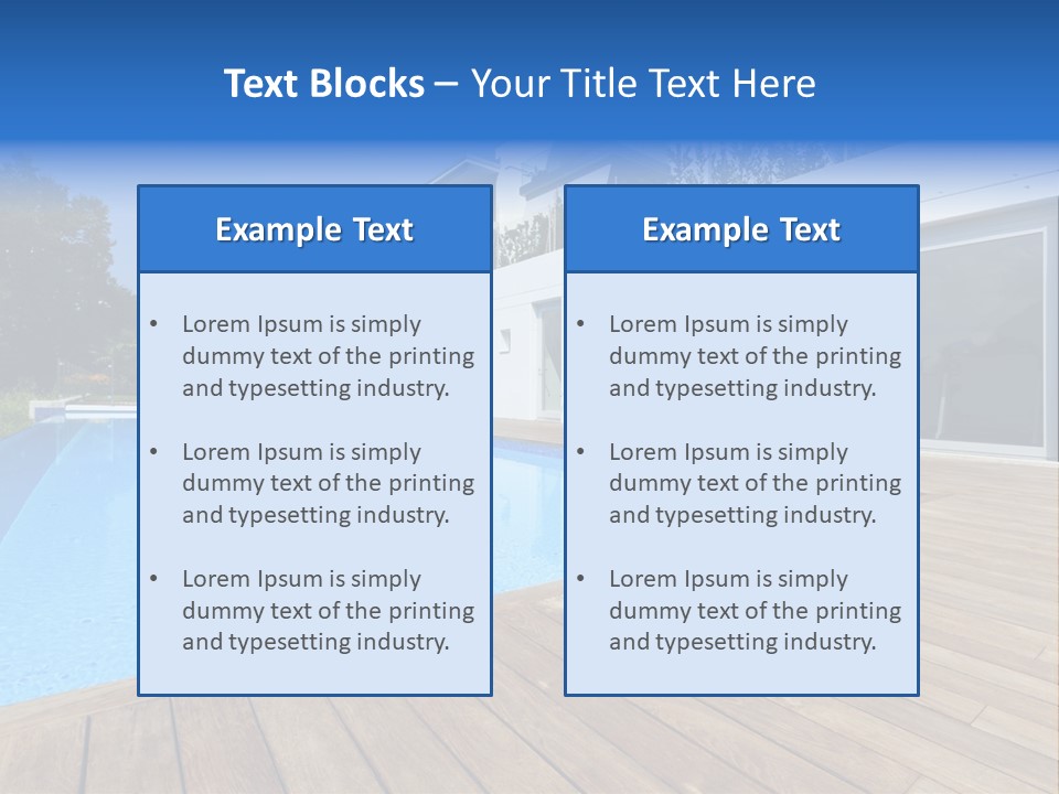 Window Perspective Villa PowerPoint Template