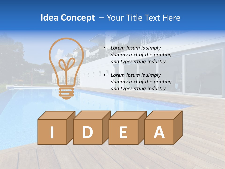 Window Perspective Villa PowerPoint Template