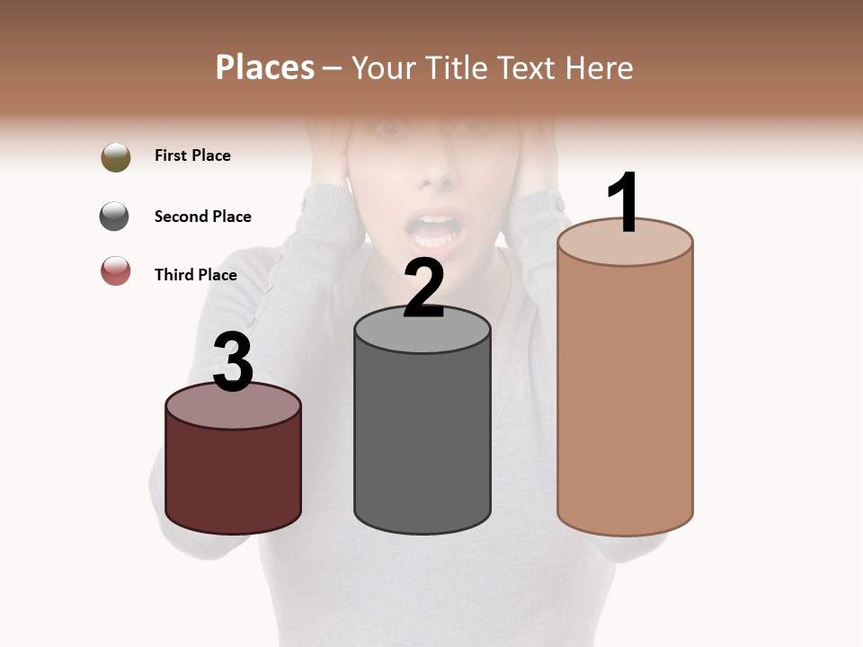Hands Female Tension PowerPoint Template