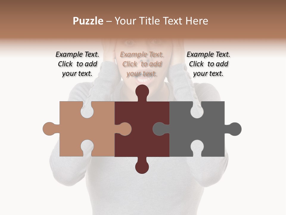 Hands Female Tension PowerPoint Template