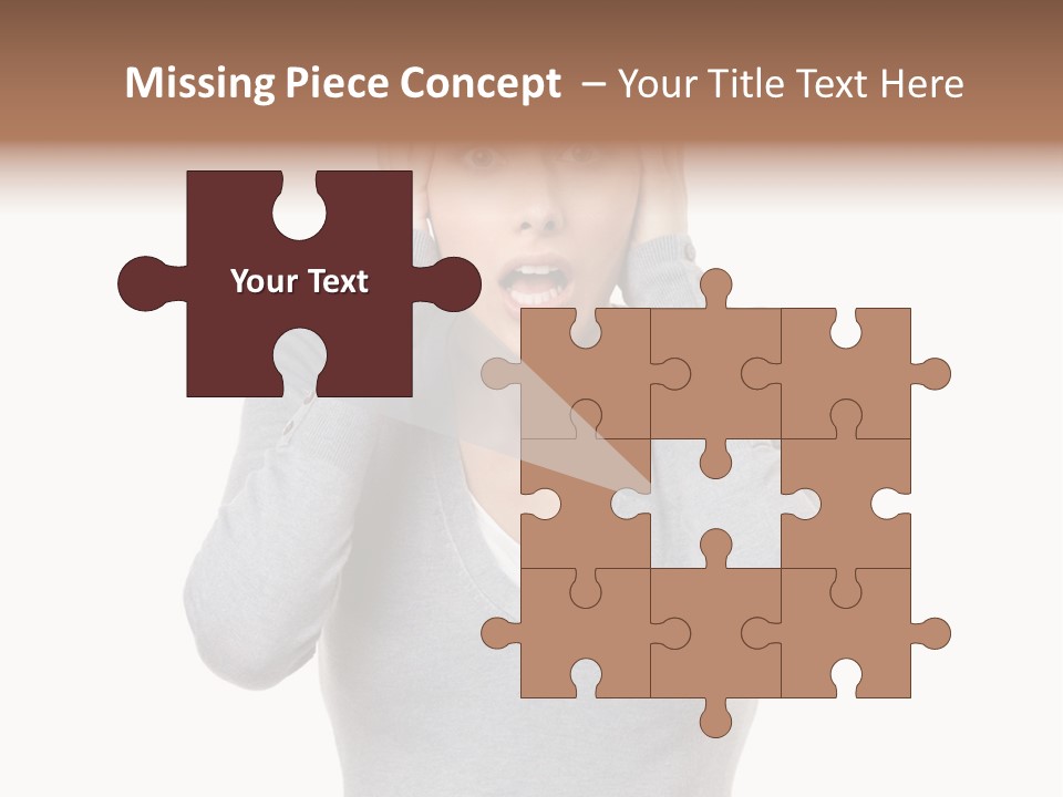 Hands Female Tension PowerPoint Template