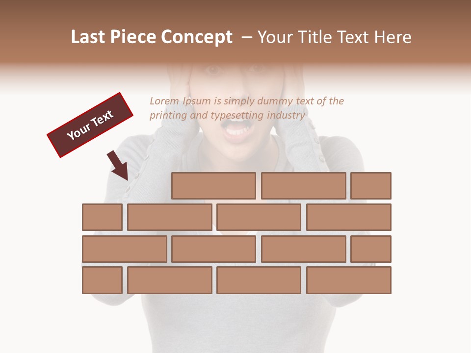 Hands Female Tension PowerPoint Template