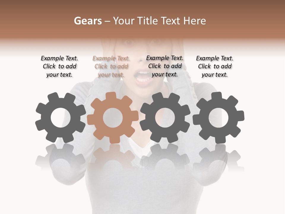 Hands Female Tension PowerPoint Template