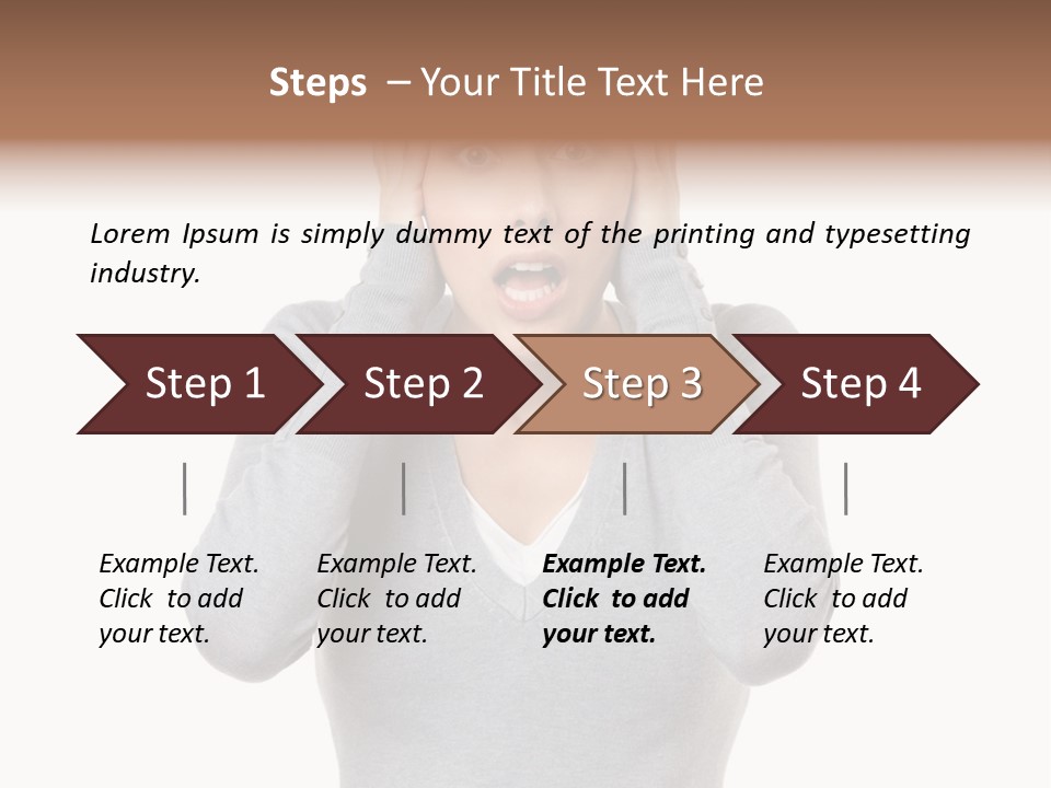 Hands Female Tension PowerPoint Template