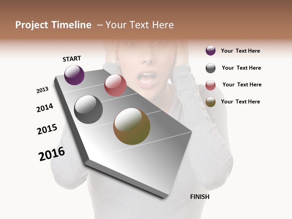 Hands Female Tension PowerPoint Template