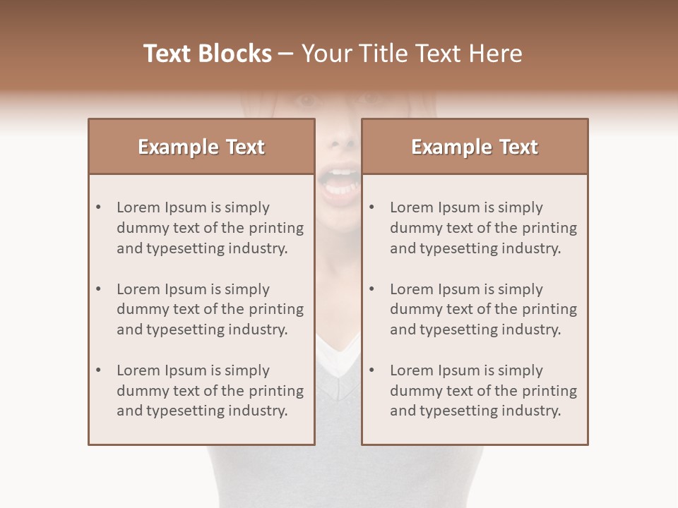 Hands Female Tension PowerPoint Template
