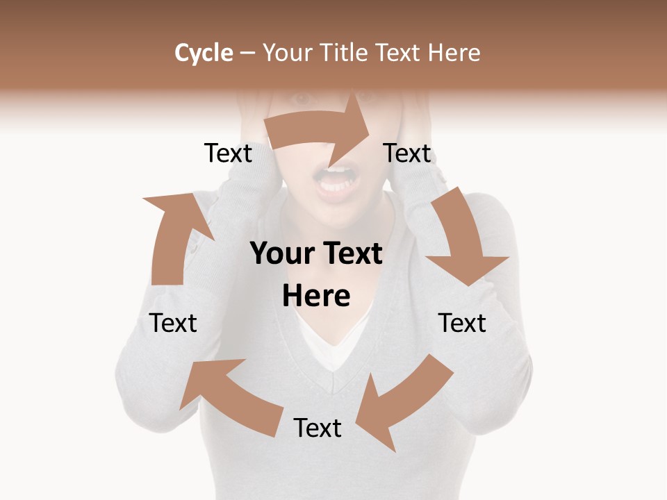 Hands Female Tension PowerPoint Template