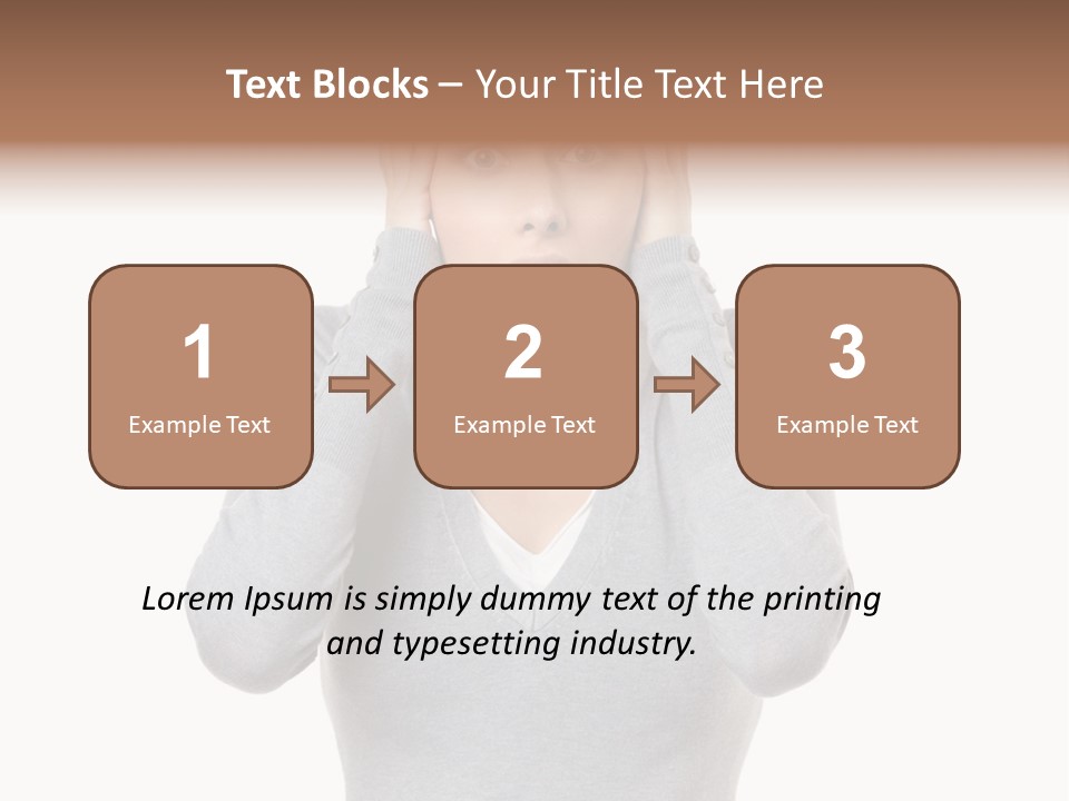 Hands Female Tension PowerPoint Template