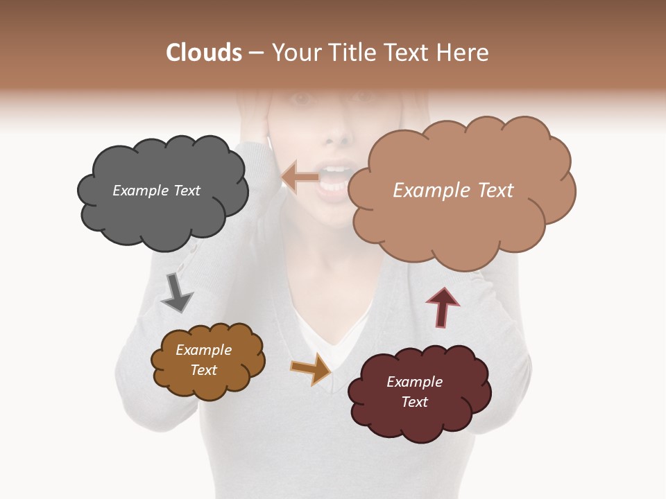 Hands Female Tension PowerPoint Template
