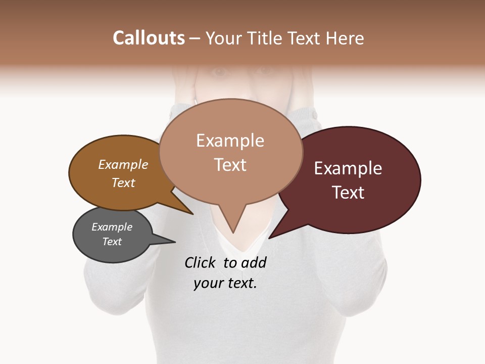 Hands Female Tension PowerPoint Template
