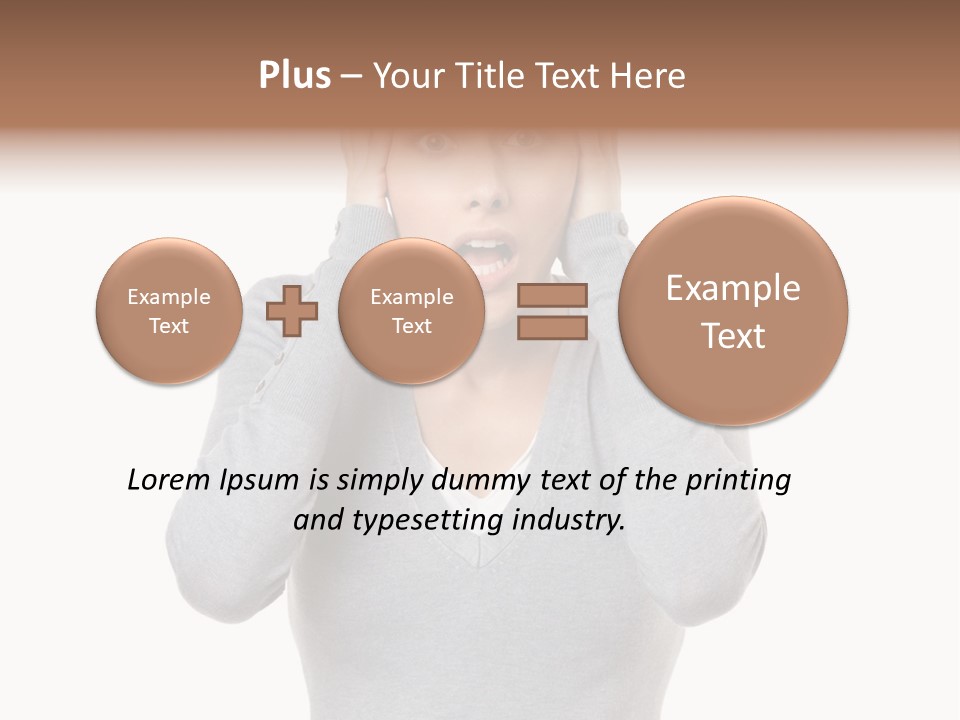 Hands Female Tension PowerPoint Template