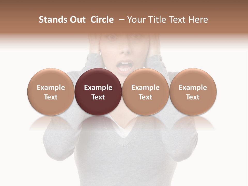 Hands Female Tension PowerPoint Template