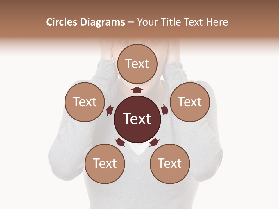 Hands Female Tension PowerPoint Template