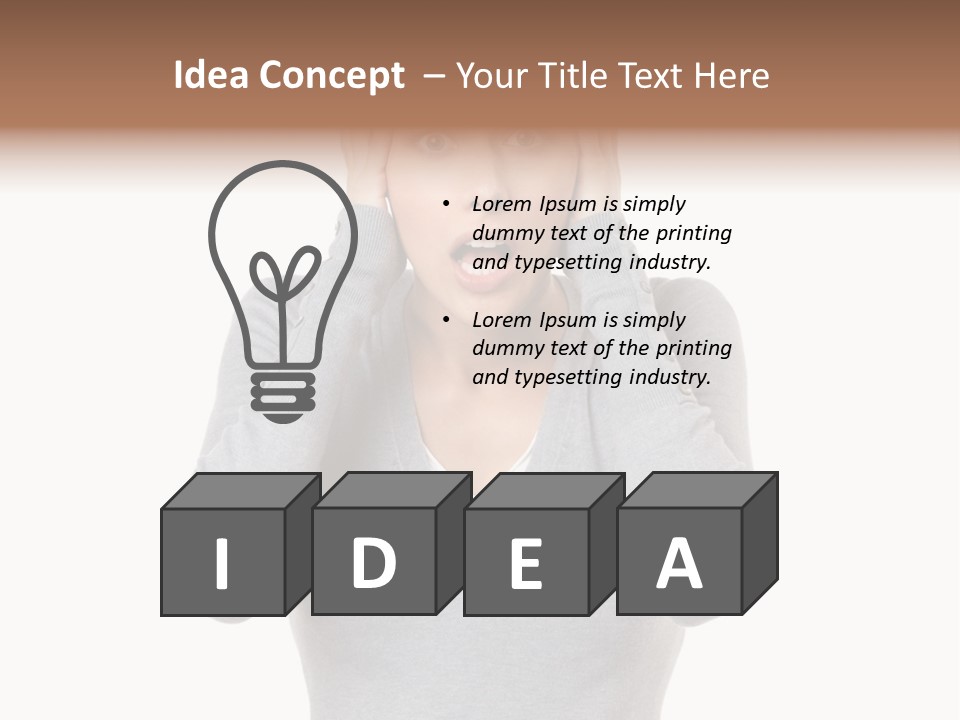Hands Female Tension PowerPoint Template