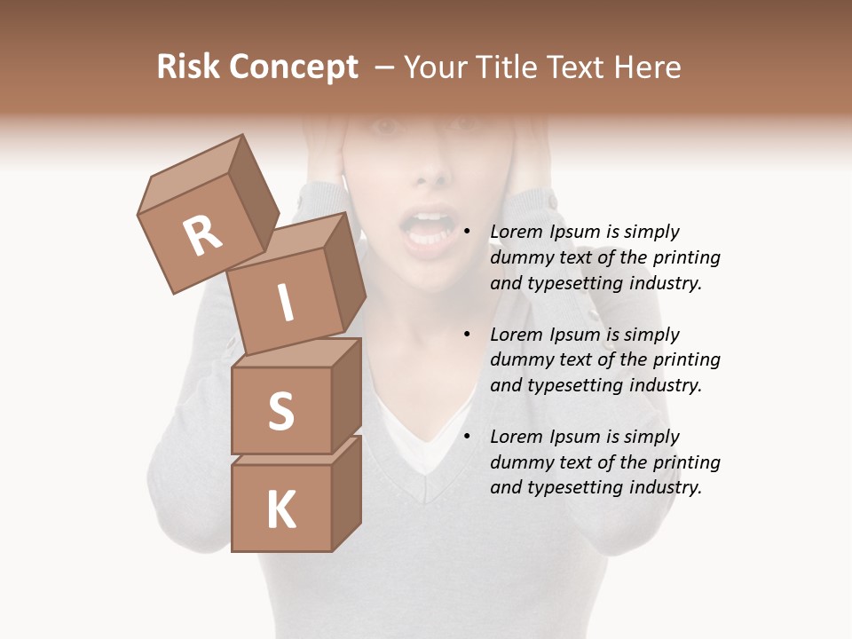 Hands Female Tension PowerPoint Template