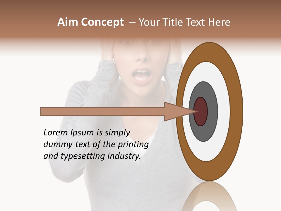 Hands Female Tension PowerPoint Template
