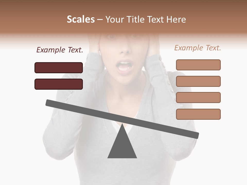 Hands Female Tension PowerPoint Template