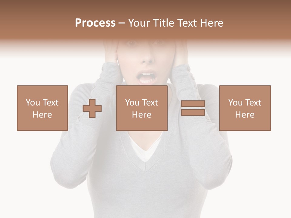 Hands Female Tension PowerPoint Template
