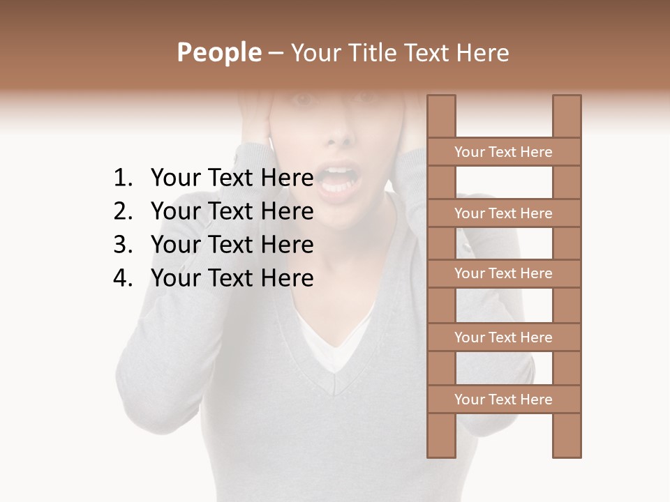 Hands Female Tension PowerPoint Template