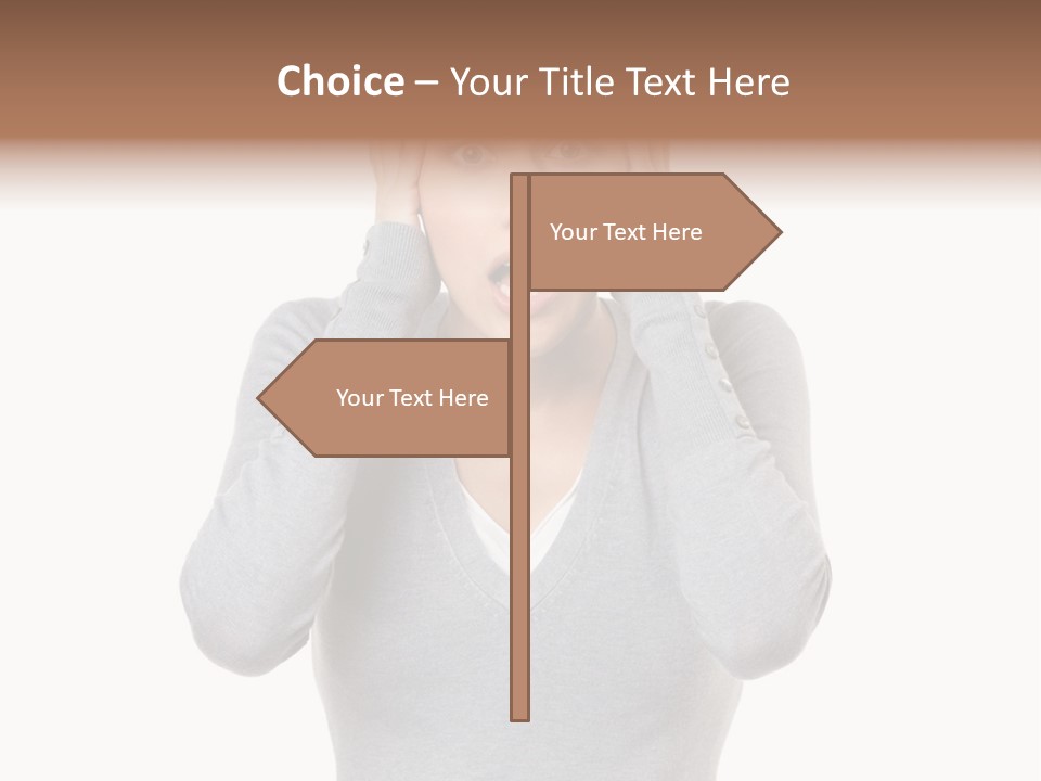 Hands Female Tension PowerPoint Template