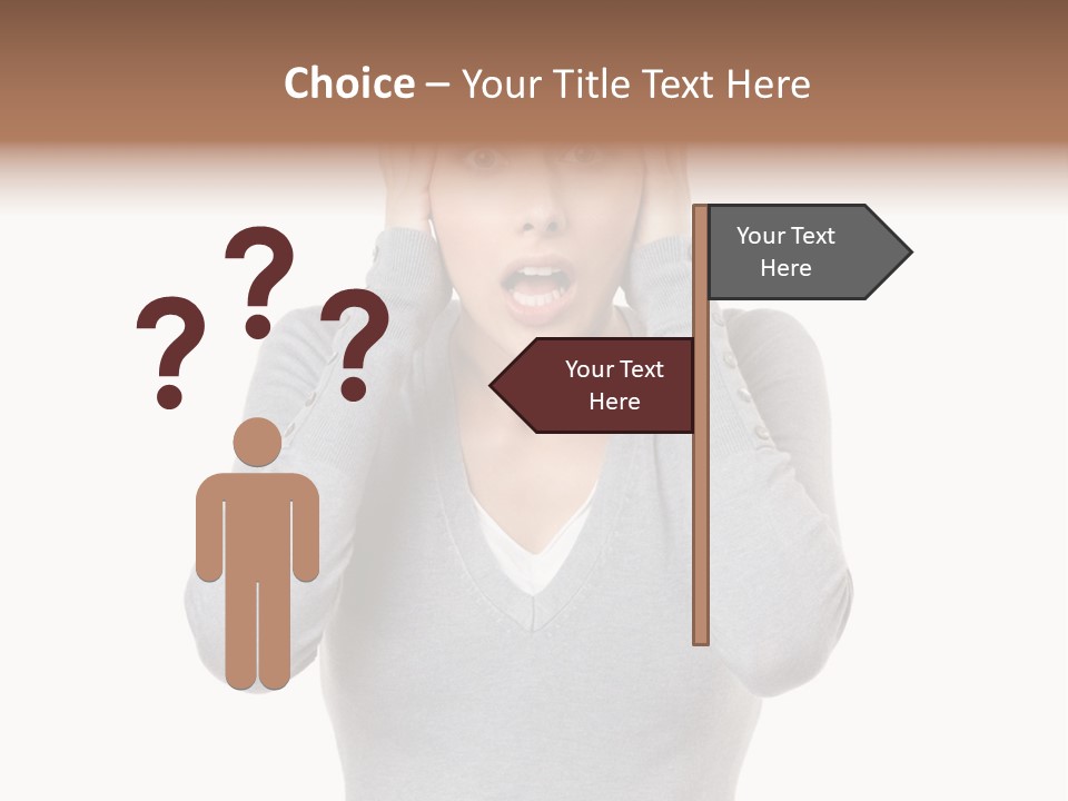 Hands Female Tension PowerPoint Template