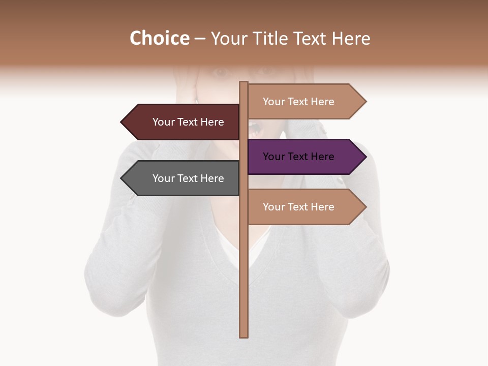 Hands Female Tension PowerPoint Template