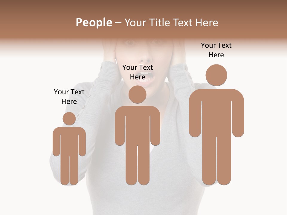 Hands Female Tension PowerPoint Template