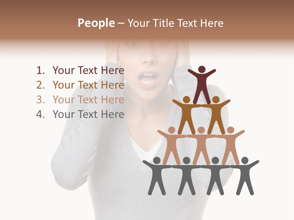 Hands Female Tension PowerPoint Template