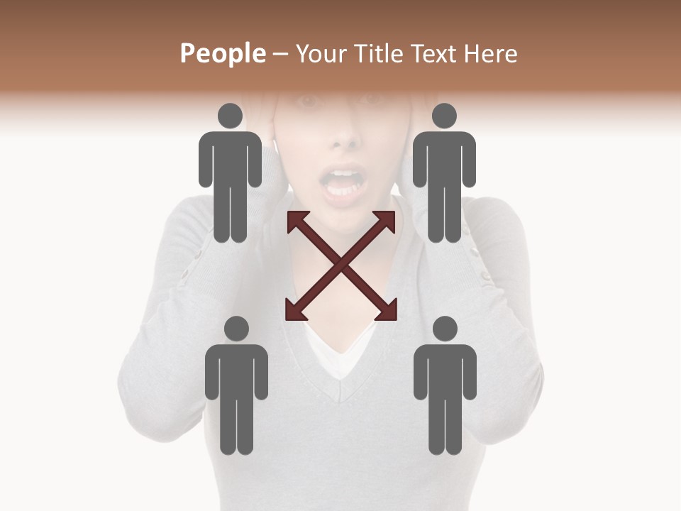 Hands Female Tension PowerPoint Template
