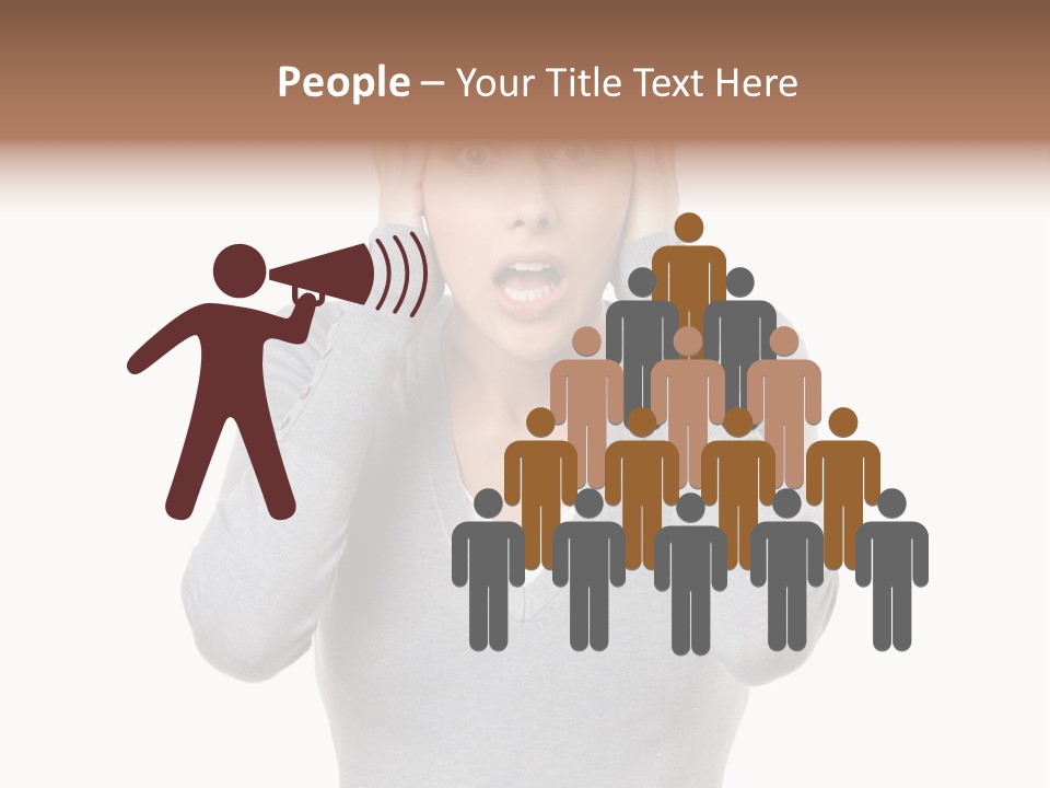 Hands Female Tension PowerPoint Template