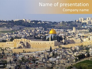 Holy Land Palestine Muslim PowerPoint Template