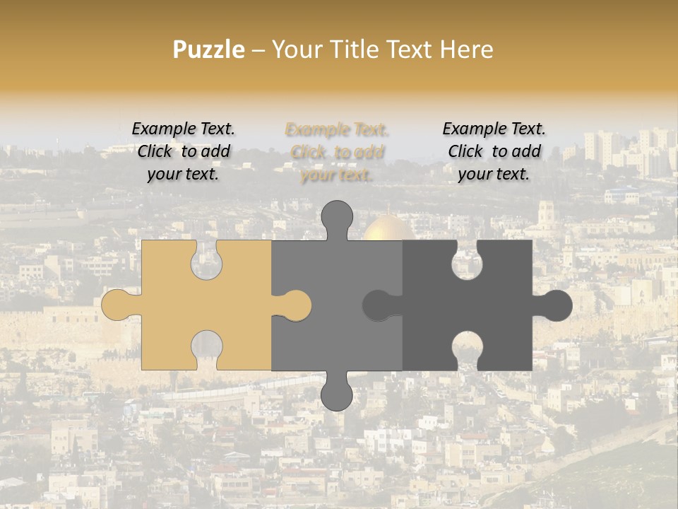 Holy Land Palestine Muslim PowerPoint Template