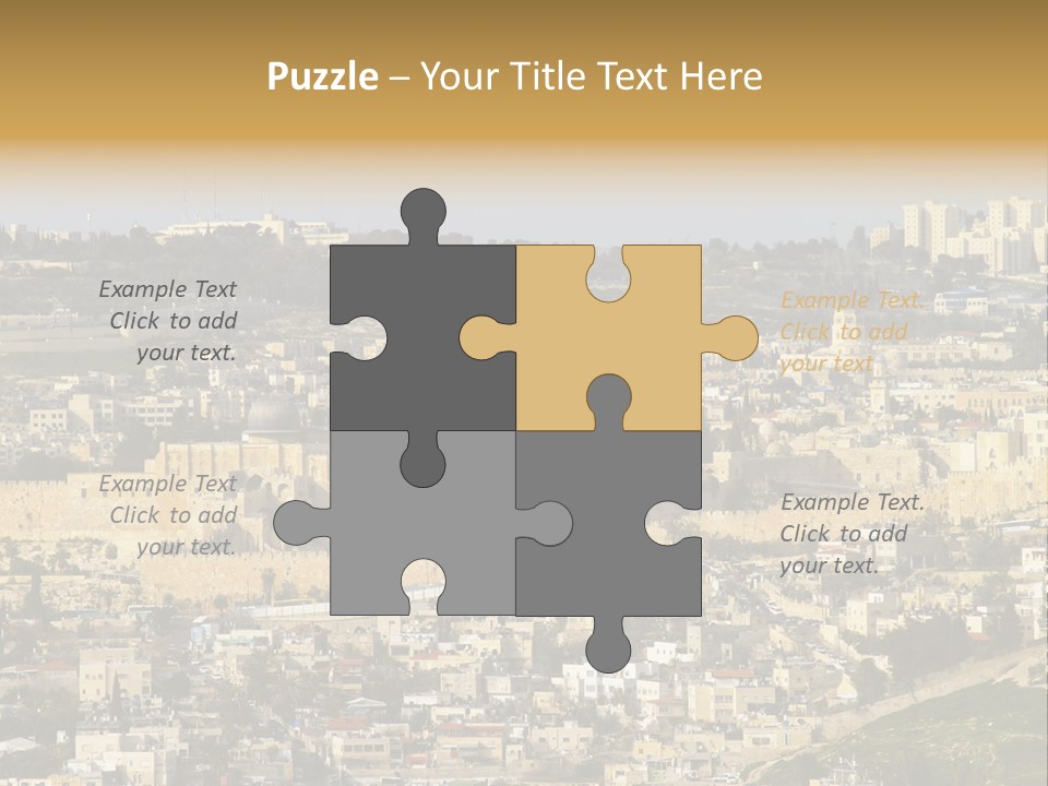 Holy Land Palestine Muslim PowerPoint Template