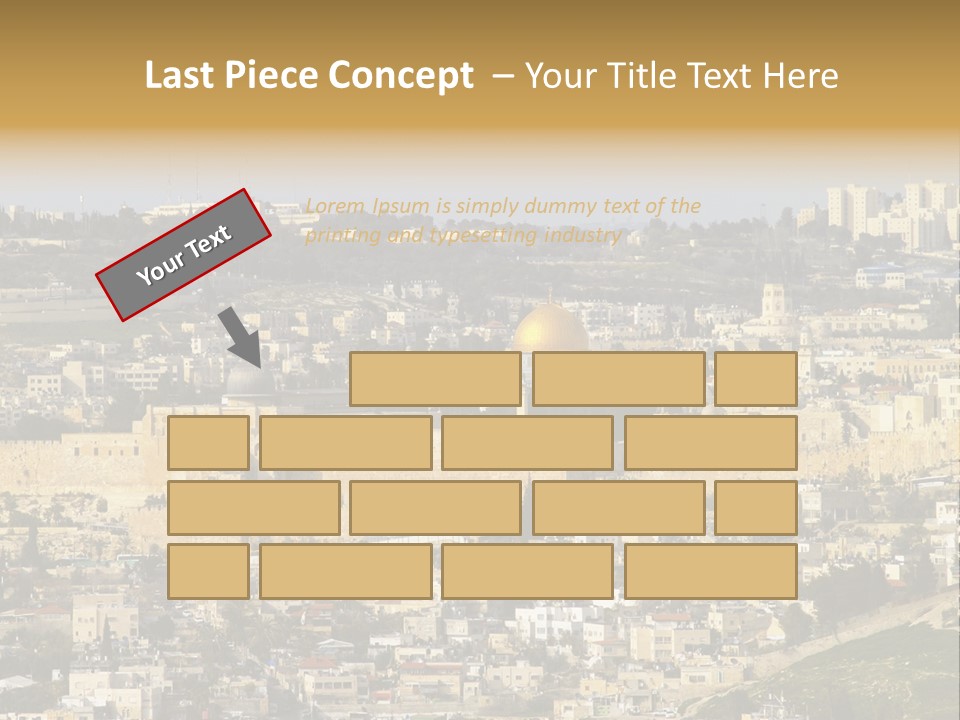 Holy Land Palestine Muslim PowerPoint Template