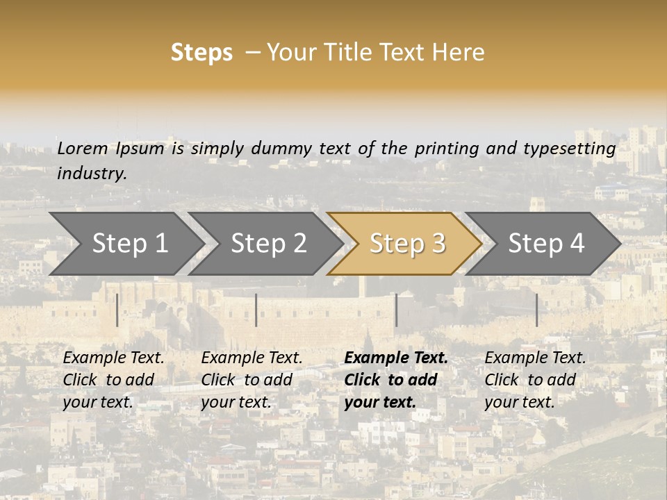 Holy Land Palestine Muslim PowerPoint Template