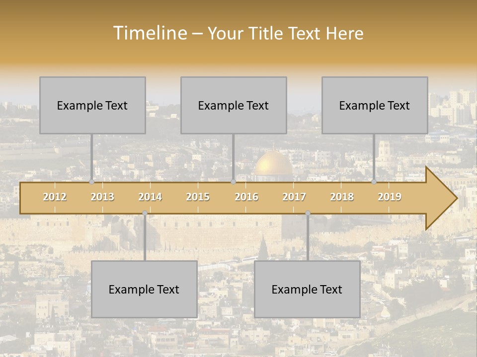 Holy Land Palestine Muslim PowerPoint Template