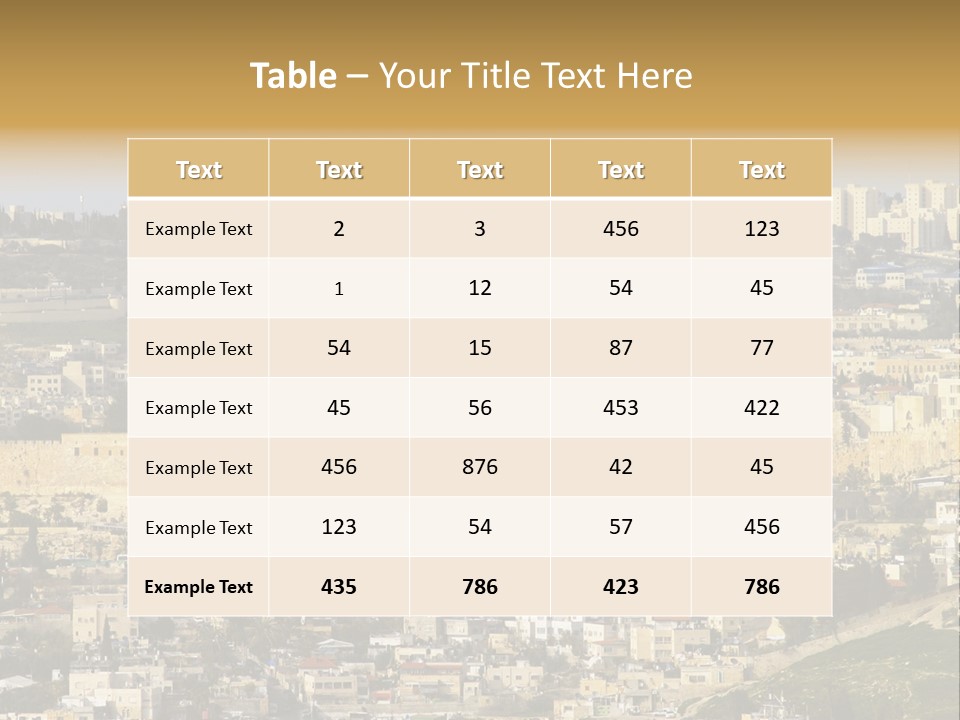 Holy Land Palestine Muslim PowerPoint Template