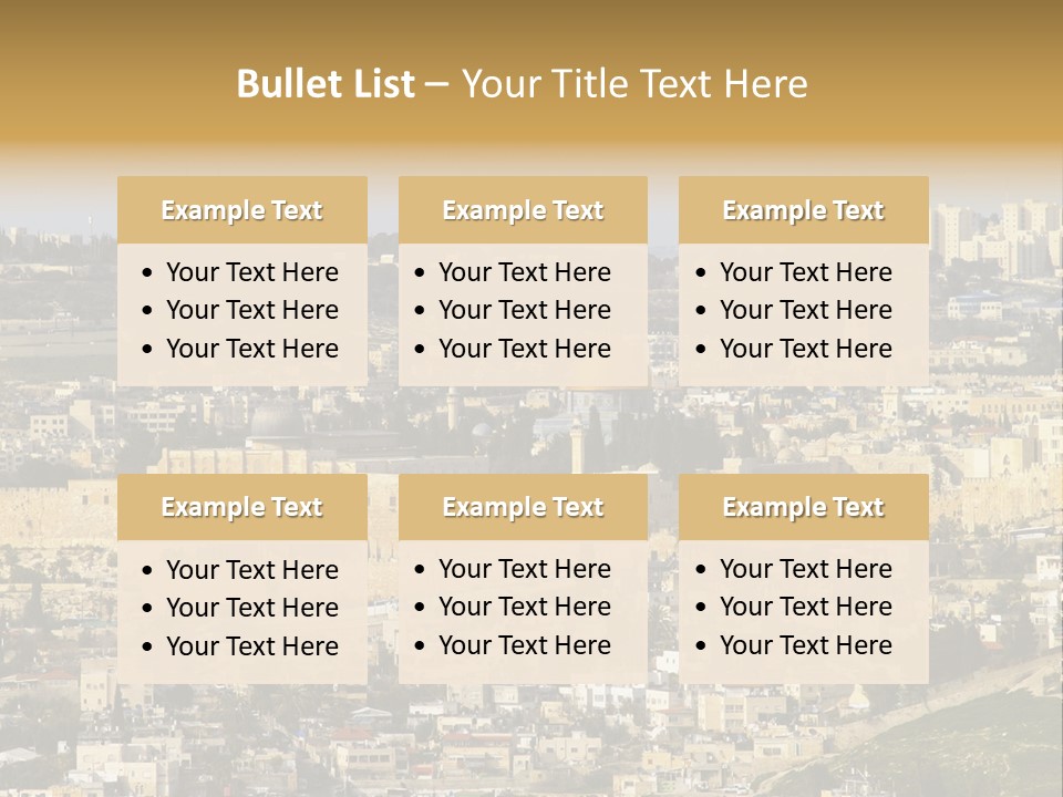 Holy Land Palestine Muslim PowerPoint Template