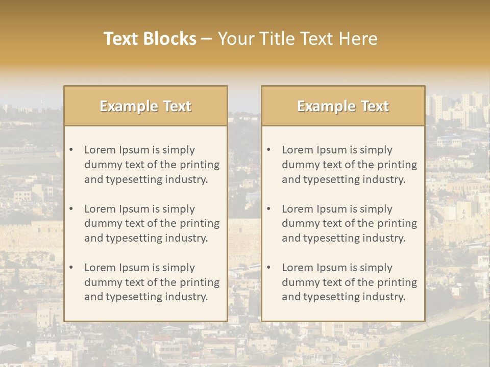 Holy Land Palestine Muslim PowerPoint Template