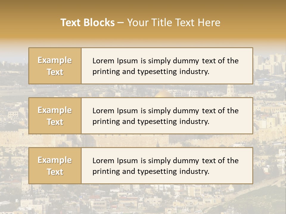 Holy Land Palestine Muslim PowerPoint Template